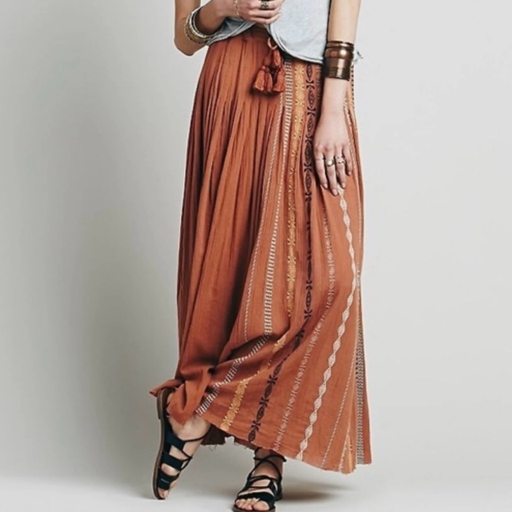 Rare Free People Kathna Maxi skirt